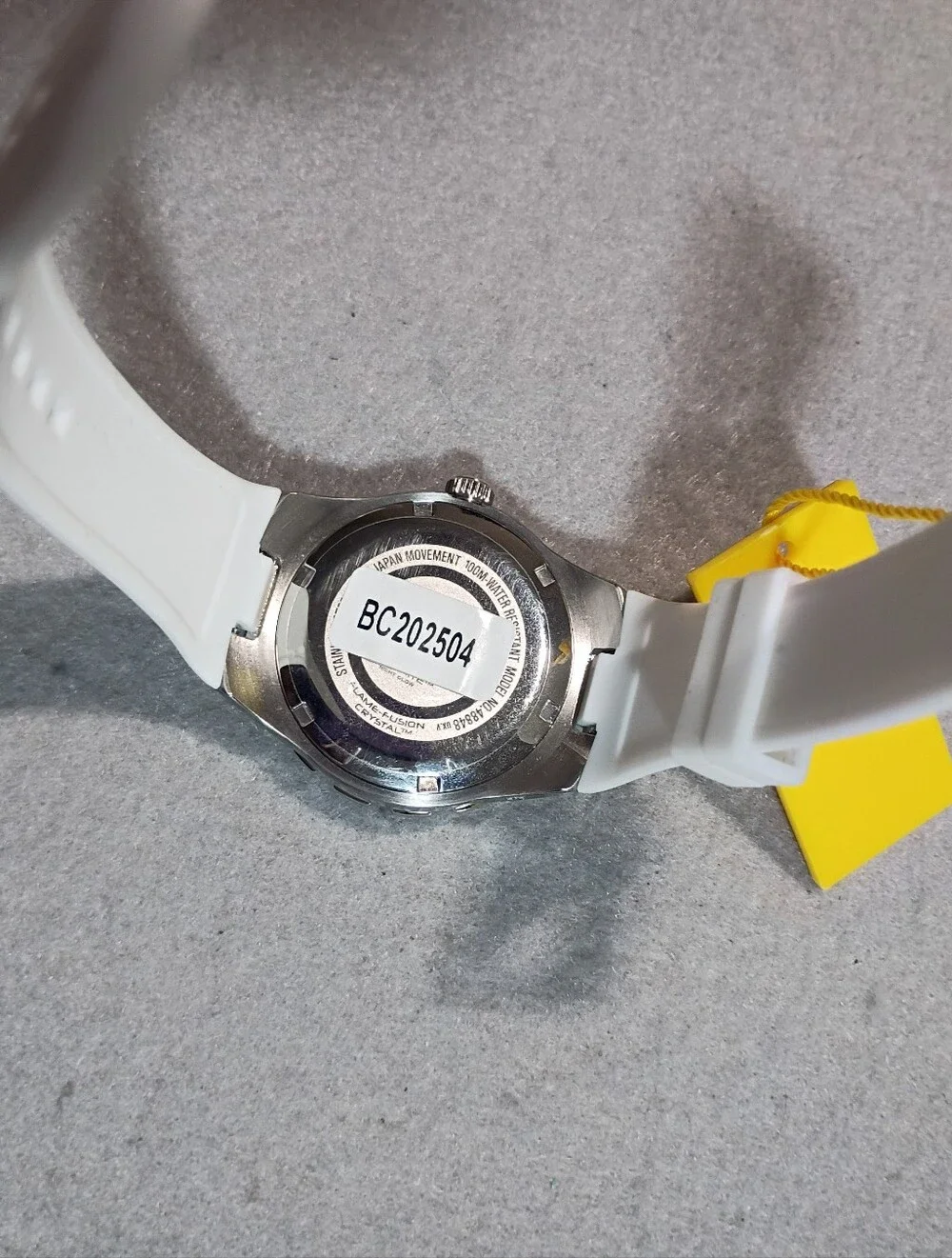 Invicta Angel Halo Blue Sunray Dial Watch with White Strap 38mm